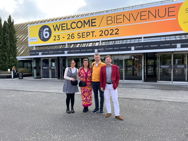 Dipple and Conway team outside SILMO Paris event