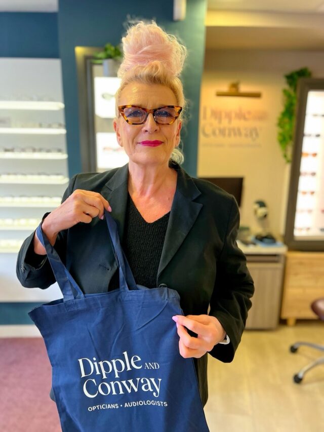 Lady with Dipple & Conway tote bag
